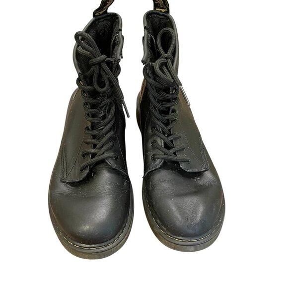 DR. MARTENS $75 Junior 1460 Softy T Leather Lace Up Boots Black Size 4 Kids - Picture 4 of 10